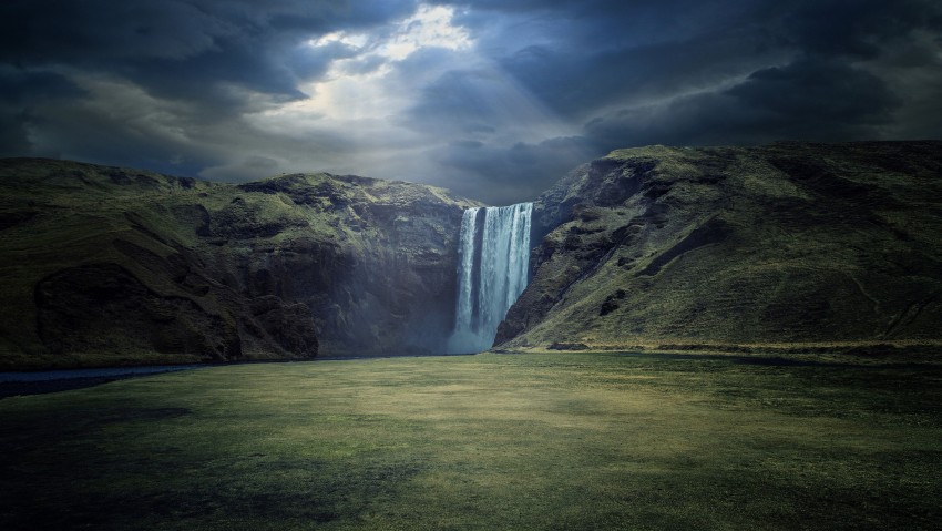 3840x2160 Waterfall Landscape 4K Ultra HD Wallpaper, 2K, 5K, 1080K, Desttop Wallpaper