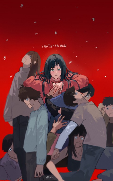 Anime, anime girls, Null, Chainsaw Man, HD iPhone wallpaper