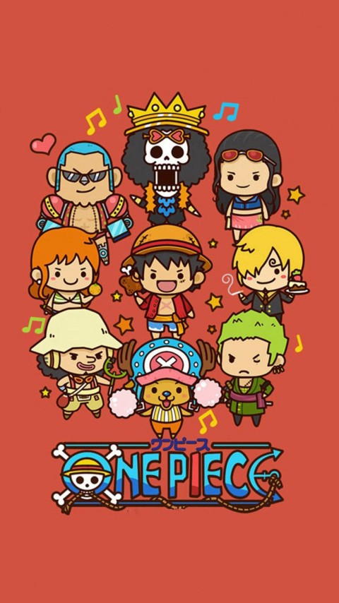 Cute Lovely One Piece Chibi Wallpaper