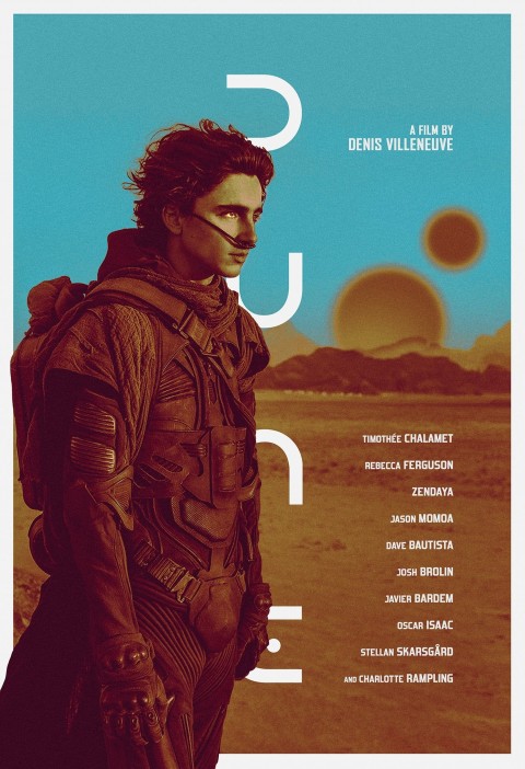 Dune HD 2021 Movie Poster Wallpaper, Dune Aesthetic Wallpaper