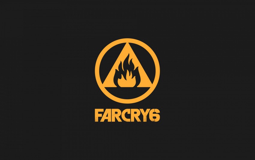 Far Cry 6, 2021, poster, Far Cry 6 logo, gray background