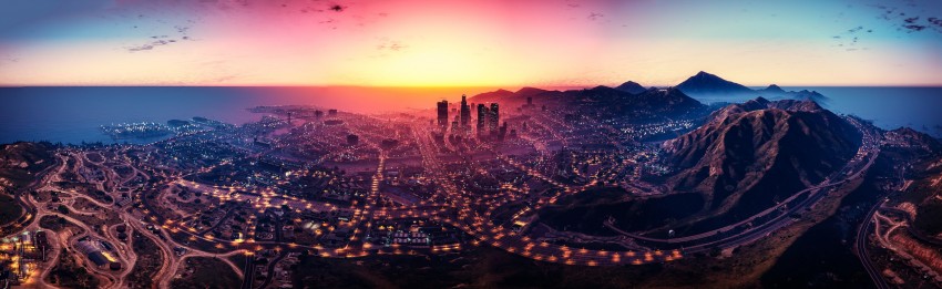 Grand Theft Auto VI, GTA 6, GTA Buildings, Los Santos, Game, landscape, GTA VI PS5 Wallpaper