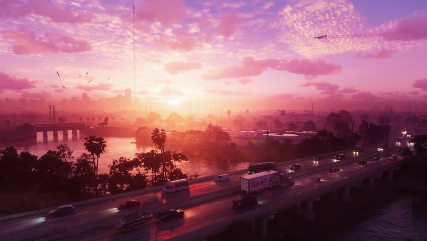 Grand Theft Auto VI Trailer, GTA 6 Sunset 4K Wallpaper