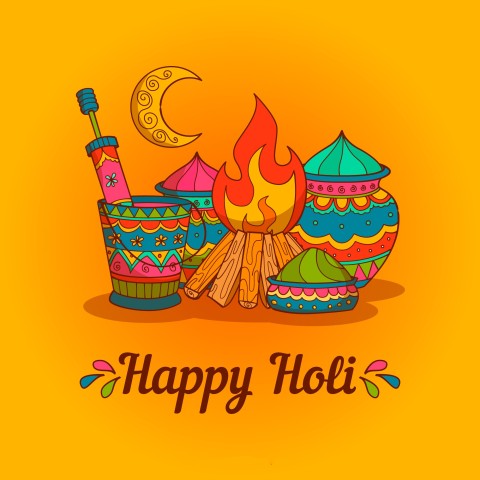 Happy Holi Festival Poster Design | EPS Free Download - Pikbest-saigonsouth.com.vn