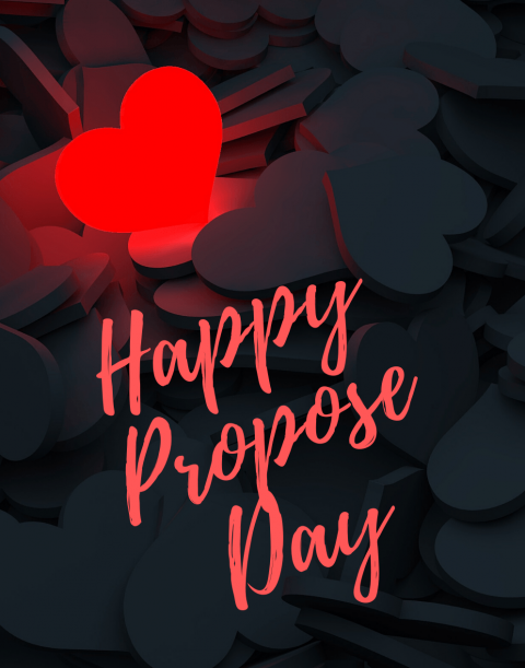 Happy Propose Day Wallpaper, Heart