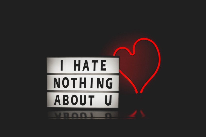 I hate nothing about you quote wallpaper