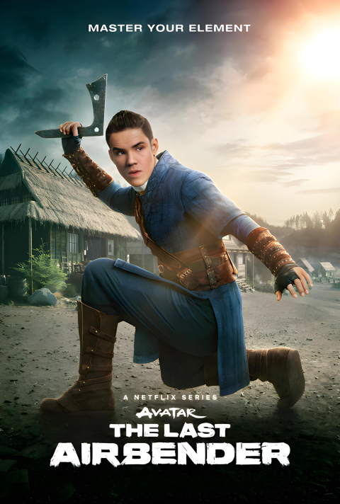Ian Ousley, Sokka, Avatar: The Last Airbender Netflix Poster
