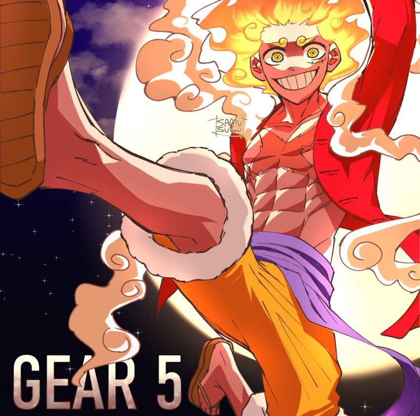 Luffy gear 5: Luffy Gear 5 nổi tiếng với khả năng cực kỳ mạnh mẽ và sức mạnh đáng sợ. Hình ảnh liên quan sẽ giúp bạn hiểu rõ hơn về sức mạnh đáng kinh ngạc này của nhân vật trong One Piece.