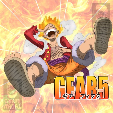 Monkey D. Luffy - Gear 5 by Cidades_Art