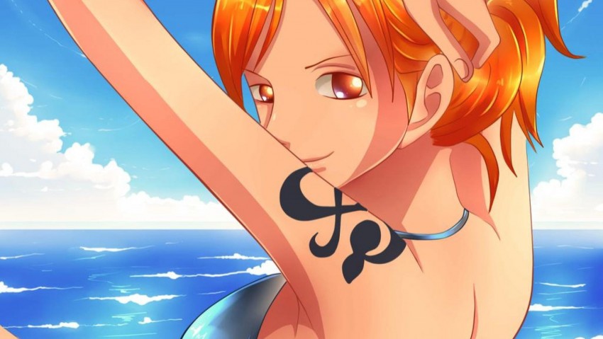 Nami Wano Wallpaper, One Piece, Anime girl, Orange hair 