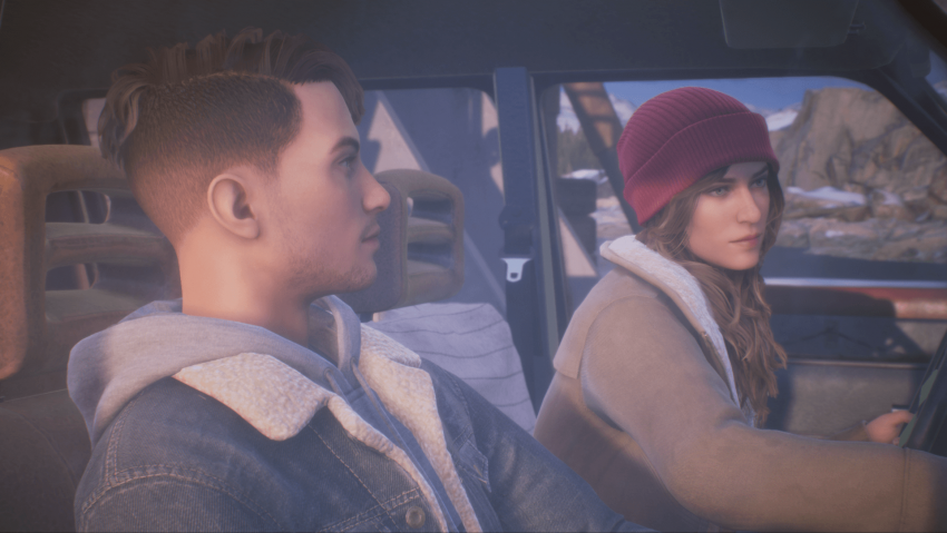 Tell Me Why Game 4k Wallpaper, Tyler and Alyson in car