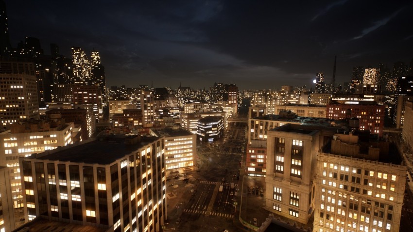 The Matrix Awakens 4K Wallpaper, City Light