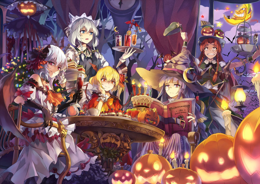 Touhou, Anime Halloween Wallpaper