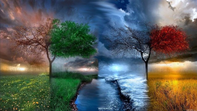 3840x2160 4K Ultra HD Nature Wallpaper, Tree, Water, Sky, Sun, Clouds