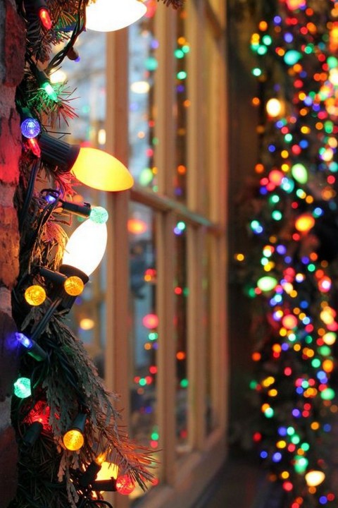 christmas light decorations, Christmas Aesthetic Wallpapers, christmas light