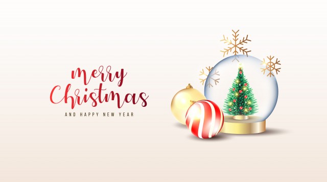 merry christmas, christmas tree, santa, christmas card, holidays, snowflake