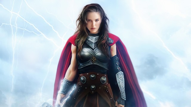 Thor: Love and Thunder Wallpaper, Natalie Portman As Lady Thor Fan Art Wallpaper