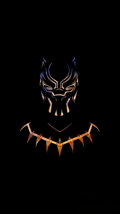 Black Panther: Wakanda Forever Wallpaper, Dark, Gold Black Suit, HD Mobile Wallpaper