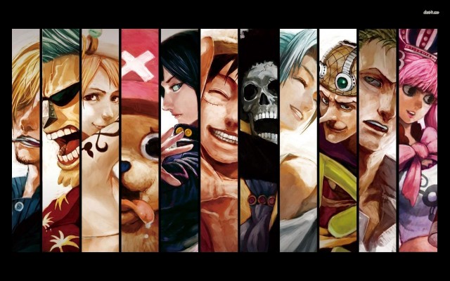 One Piece Desktop Wallpaper, Mugiwara Pirates, art