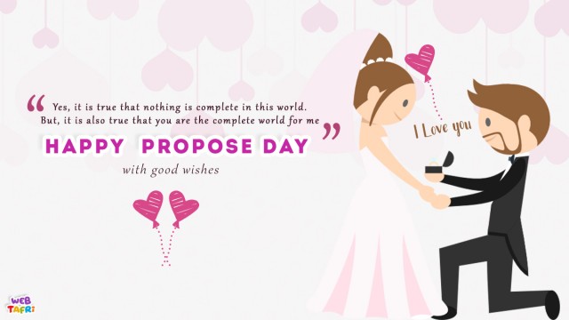 Happy Propose Day Couple Wallpaper