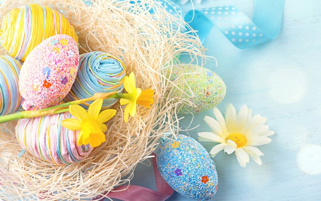 Happy Easter Nest Wallpaper