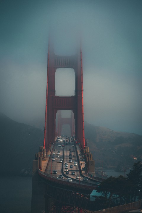 Golden Gate Bridge, Foggy bridge, City Wallpaper
