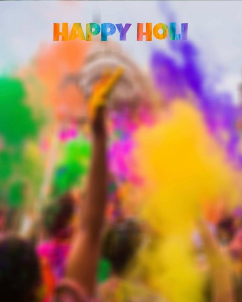 Blur Happy Holi Editing Background for Photo