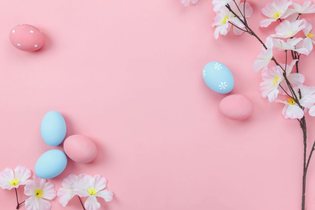 Aesthetic Happy Easter Wallpaper Background