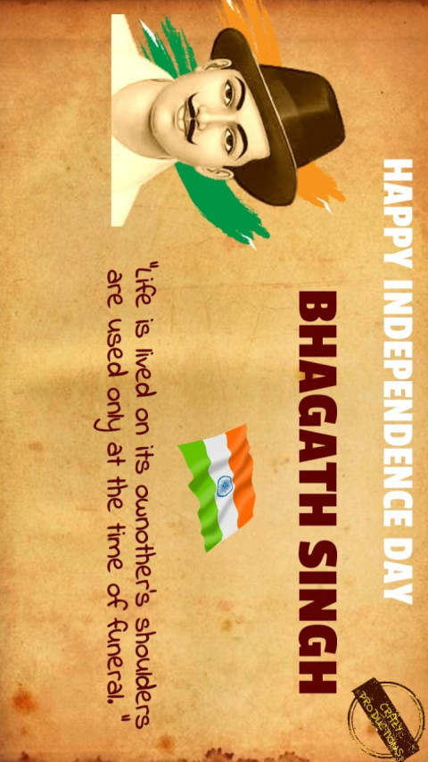 15August, Bhagath Singh, independence day, legend, HD phone wallpaper