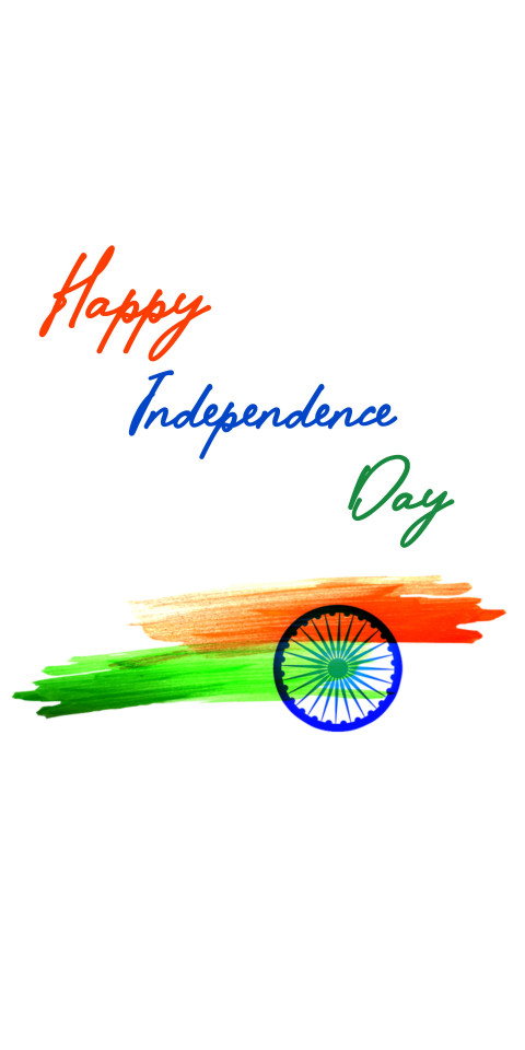 Happy Independence Day, India national holiday, tricolor, HD phone wallpaper