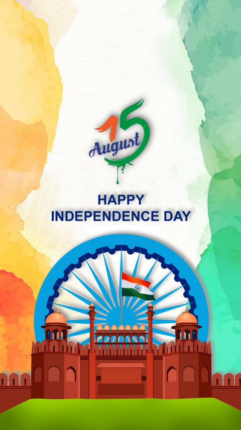 Happy Independence Day, 15 August, HD Wallpaper
