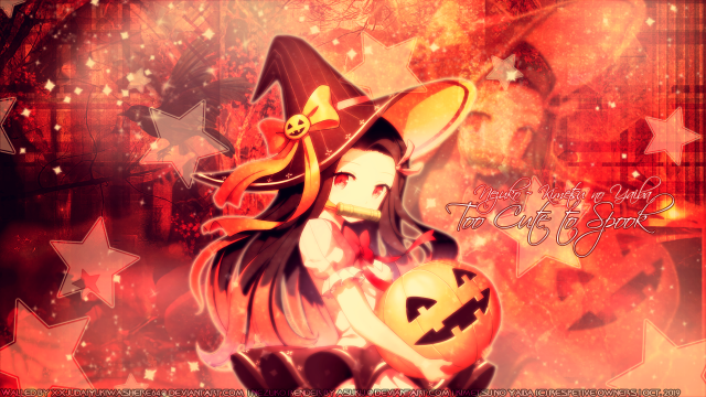 Nezuko Halloween, Demon Slayer Wallpaper by Endless Sorceror Art