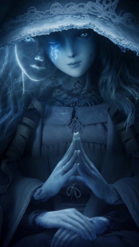 Lunar Princess Ranni, Elden Ring Witch, Renna, Blue, Storyteller Wallpaper